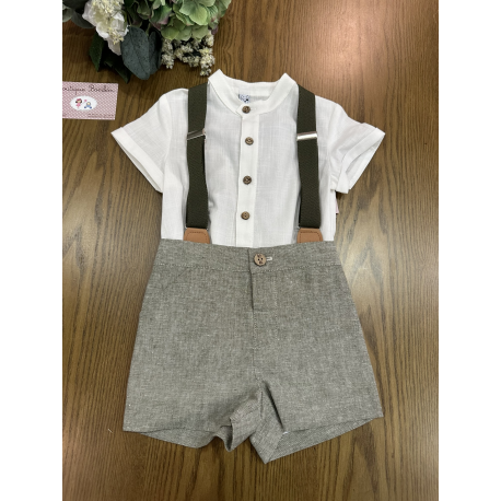 CONJUNTO BEBE CON TIRANTES , MARTA Y PAULA