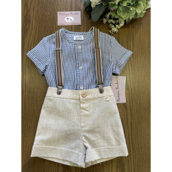 CONJUNTO BEBE CON TIRANTES , YOEDU