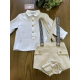 CONJUNTO BEBE MANGA LARGA CON TIRANTES , YOEDU