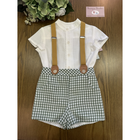 CONJUNTO BEBE CON TIRANTES , YOEDU