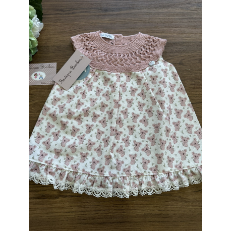 VESTIDO CUERPO PUNTO TELA KOALA , JULIANA