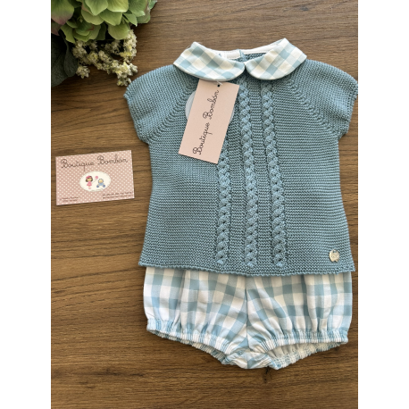 CONJUNTO PANTALÓN TELA CUADROS , JULIANA