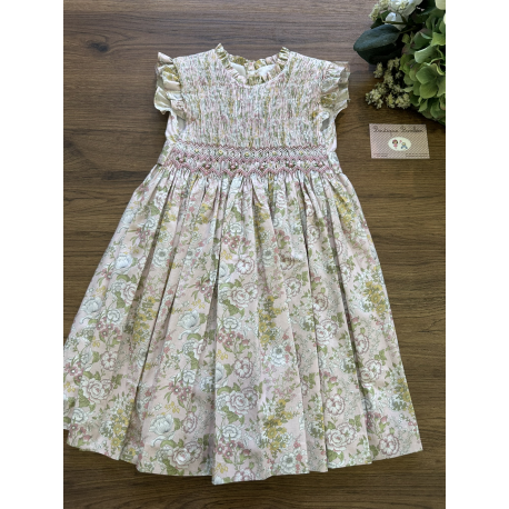 VESTIDO CAPRI FONDO ROSA , TARTALETA