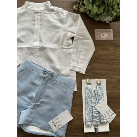 CAMISA PADEL MÁS PANTALÓN NICO AZUL , TARTALETA