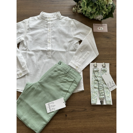 CAMISA PADEL MÁS PANTALÓN JORGE VERDE , TARTALETA