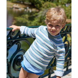 BOMBACHO NIÑO AZUL MÁS C.M/LARGA VICHY AZUL , LA MATINICA