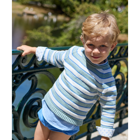 BOMBACHO NIÑO AZUL MÁS C.M/LARGA VICHY AZUL , LA MATINICA