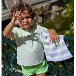 BOMBACHO NIÑO VICHY MÁS C. M/CORTA RAYAS FLÚOR , LA MARTINICA