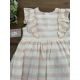 VESTIDO-JESUSITO RAYAS ROSA-CRUDO , LA MARTINICA