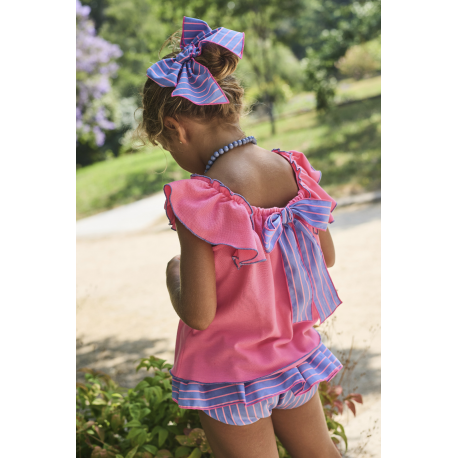 LAZO MEDIANO AZUL RAYAS , LA MARTINICA