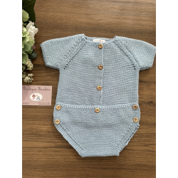 BODY BEBE PUNTO CELESTE EMPOLVADO , MICOLINO