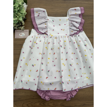 VESTIDO MÁS CULOTE MI LILY , VALENTINA BEBES