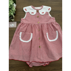 VESTIDO MÁS CULOTE NAVY TIMES , VALENTINA BEBES