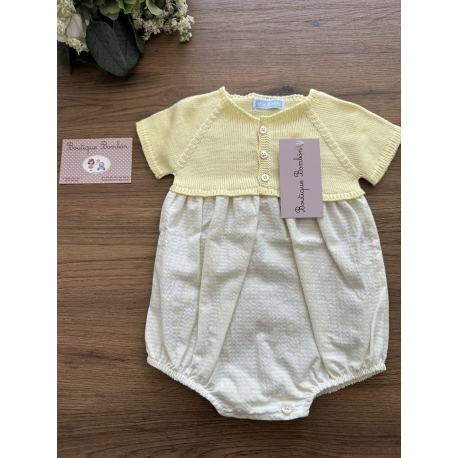 PETO PUNTO Y TEJIDO LIMONATA SEERSUKER , MAC ILUSIÓN