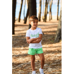 CAMISETA NIÑO MÁS SHORT FELPA COSÍMA , EVA CASTRO