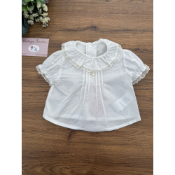 BLUSA BEBE M/CORTA CRUDO , MARTIN ARANDA