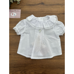 BLUSA BEBE M/CORTA BLANCA , MARTIN ARANDA