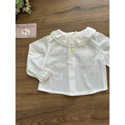 BLUSA BEBE M/LARGA CRUDO , MARTIN ARANDA