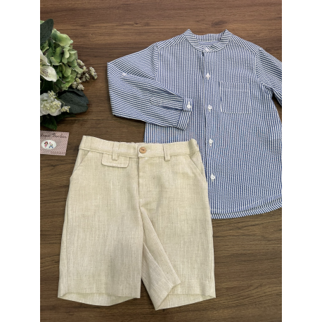 TRAJE NIÑO PANTALÓN BERMUDA (2PIEZAS) , YOEDU