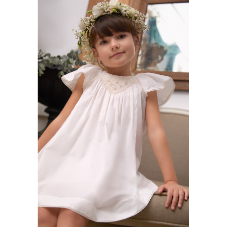 VESTIDO ALBA CON CUBRE CRUDO, TARTALETA