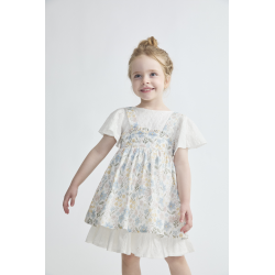 VESTIDO DELANTAL ALANA MULTICOLOR , TARTALETA