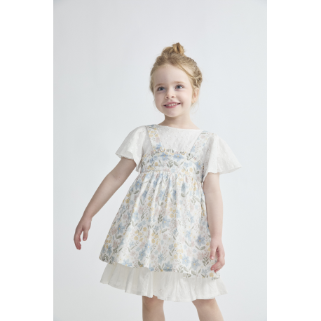 VESTIDO DELANTAL ALANA MULTICOLOR , TARTALETA