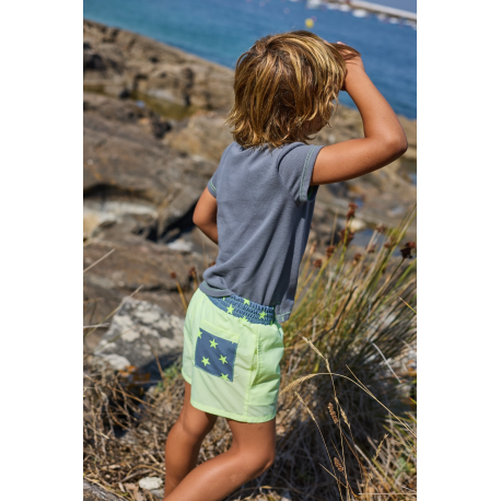 BOXER SECADO RAPIDO MÁS POLO NIÑO GRIS , LA MARTINICA