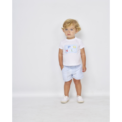 SET CAMISETA MÁS BERMUDA LINO , SPAGNOLO