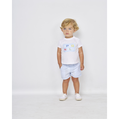 SET CAMISETA MÁS BERMUDA LINO , SPAGNOLO