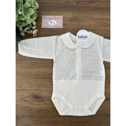 BODY PLUMETI C/BEBE M/L BEIGE , BABIDU