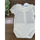 BODY PLUMETI C/VOLANTE M/C BEIGE , BABIDU