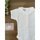 BODY M/CORTA CUELLO BATISTA BLANCO , BABIDU