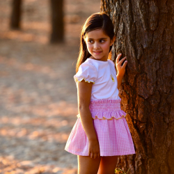 CAMISETA NIÑA MÁS FALDA LOVELY , EVA CASTRO