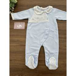 PELELE ENTERIZO CUELLO BEBE CHARCA , BABIDU