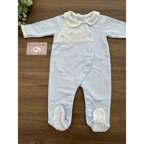 PELELE ENTERIZO CUELLO BEBE CHARCA , BABIDU