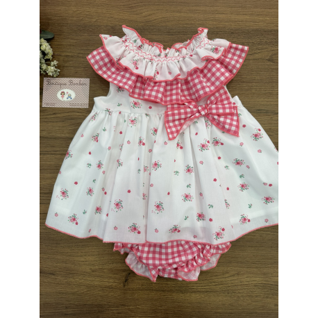 VESTIDO MÁS CULOTE PENELOPE PINK , VALENTINA BEBES