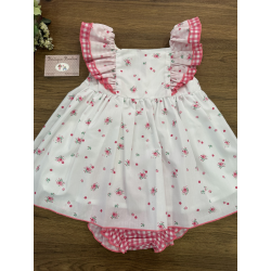 VESTIDO MÁS CULOTE PENELOPE PINK , VALENTINA BEBES