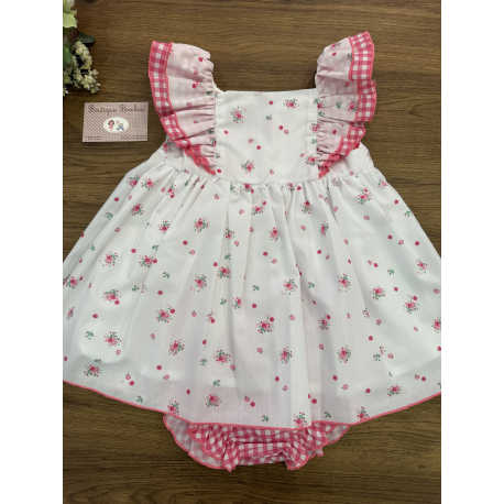 VESTIDO MÁS CULOTE PENELOPE PINK , VALENTINA BEBES