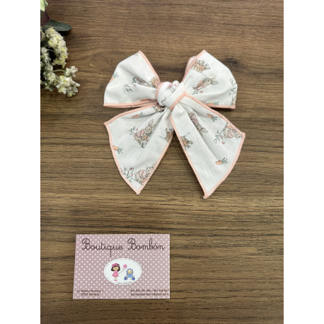 LAZO PINZA CORAL RABBIT , VALENTINA BEBES