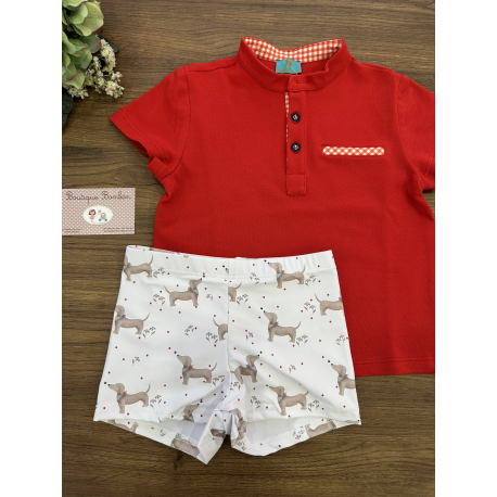 BOXER LICRA MÁS POLO NIÑO , LA MARTINICA