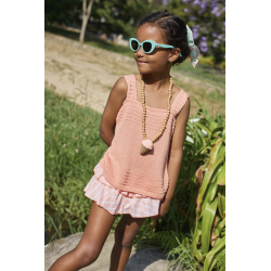 BRAGUITA CORAL RAYAS MÁS CAMISETA PUNTO TIRANTES , LA MARTINICA