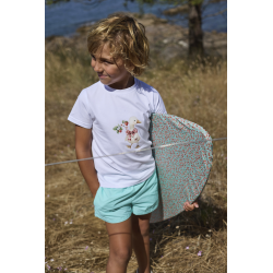 BOXER SECADO RAPIDO TURQUESA MÁS CAMISETA NIÑO PATO FRAMBUESAS , LA MARTINICA