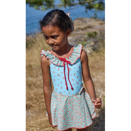 FALDA PAREO FLORES , LA MARTINICA