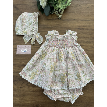 JESUSITO CUORE MÁS CAPOTA ROSITA FONDO ROSA , TARTALETA