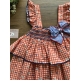 VESTIDO VOLANTES VICHY ROJO LIBÉLULA , EVA CASTRO