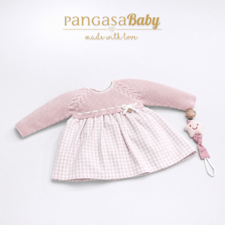 VESTIDO SOFT ROSA EMPOLVADO , PANGASA
