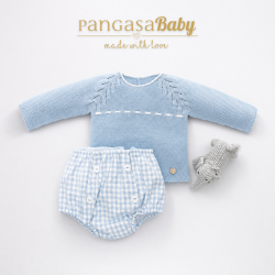 CONJ. RANITA SOFT CELESTE EMPOLVADO , PANGASA