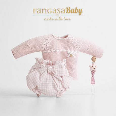 CONJ. BRAGUITA SOFT ROSA EMPOLVADO , PANGASA