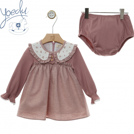 VESTIDO BEBE CON BRAGUITA , YOEDU