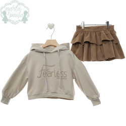 CONJUNTO INFANTIL NIÑA FALDA SHORT , MARTA Y PAULA
